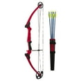 thumbnail image 2 of Genesis Archery Left-Handed Compound Bow Archery Kit, Red (5 Pack), 2 of 9