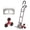 Double handle heavy duty hand truck | red, variant on Garvee Heavy Duty Stair Climbing Hand Truck – 330 lbs Capacity, Folding Dolly for Steps, Industrial Cart with Telescopic Handle, Collapsible Design – Collapsible Stair Climbing Cart | Yellow Wheels