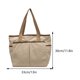 thumbnail image 2 of Bolso de mano de pana para mujer bolso de hombro grande de gran capacidad bolso informal para otoño e invierno, 2 of 8