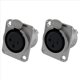 thumbnail image 3 of XLR Clavija Hembra De 3 Clavijas - Conectores De Montaje En Panel Serie D Tamaño XLR-F - 16 PAQUETES, 3 of 4