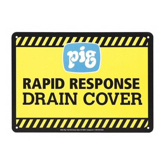 Pig Sign,10" H,14" L,Polyethylene SGN2035-10X14-PLS