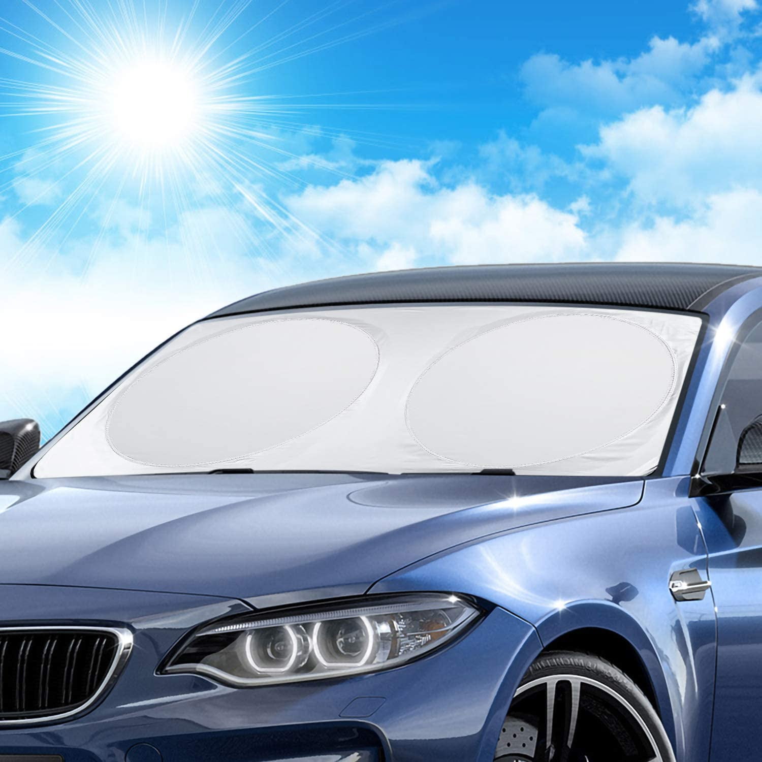 Haobase Car Windshield Sunshade, Car Front Windshield Sun Shade