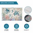 thumbnail image 6 of Vintage Coastal Placemats Set of 4, Sea Turtle Octopus Coral Beach Nautical Placemats for Dining Table, Place Mats for Kitchen Tabletop, Waterproof Wipeable Dining Table Mats Set, 6 of 9