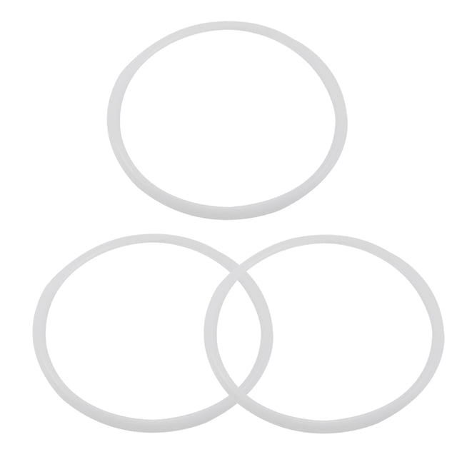 Unique Bargains Kitchen Pressure Cooker Clear Rubber Gasket Sealing Ring 26cm Inner Dia 3pcs