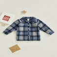 thumbnail image 2 of Chemises à Carreaux pour Garçons Printemps Automne Col Rabattu Manches Longues Boutonnées Blouses Décontractées, 2 of 6