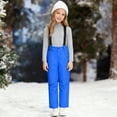 thumbnail image 4 of HCNTES Boys Girls Snowsuit Bib Overalls Children's Insulated Winter Wear with Adjustable Shoulder Straps(A-Blue,12-14 Years), 4 of 8