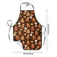 thumbnail image 4 of Wukai Christmas Gingerbread Cookies Print Aprons Adjustable Bib Aprons Cooking Kitchen Chef Apron for Women and Men, 4 of 7