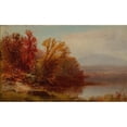 thumbnail image 2 of William Hart 24x16 Black Ornate Framed Double Matted Museum Art Print Titled: Autumn (1863), 2 of 5