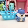 thumbnail image 2 of 12 Pack Squishy Keychains Adopt A Pet with Basket, Slow Rising Mini Squishies, Cute Animals, Bulk, Fidget Toys, Classroom, Favors, 2 of 4