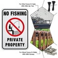 thumbnail image 5 of No Fishing Warning Sign 18x12 inches 40 Mil Aluminum Private Property Warning Notice Signs for Outdoor Use Reflective UV Protected Waterproof Fade Resistant, 5 of 7