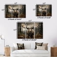 thumbnail image 4 of Designart "The Majestic Brown Moose in Its Element" Animals Floater Framed Canvas Art Print, 4 of 7