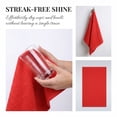 thumbnail image 6 of REGALWOVEN 2 Pack Solid Color Cotton Kitchen Towels, 100% Pure Cotton Soft Absorbent Dish Towels Red 25" x 15", 6 of 7