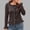 *Coffee, variant on ClodeEU Women's Knit Sweater Cardigan with Ruffle, Solid Color Round Neck Button Front Long Sleeve Top Blue,Womens Plus S