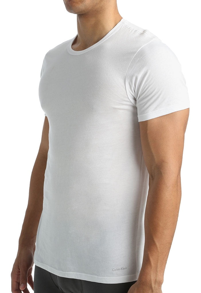 calvin klein slim fit white t shirt