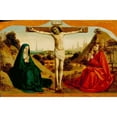 thumbnail image 2 of Nicolas Dipre 24x17 Gold Ornate Framed and Double Matted Museum Art Print Titled - Crucifixion (ca. 1500), 2 of 4