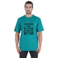 thumbnail image 1 of Inkmeso T-shirt à Col Rond pour Homme, Graphique Imprimé « J'ai Demandé à Dieu Mon Meilleur Ami, Il m'A Envoyé Mon Fils », Tee pour Père Fils Amour, 1 of 7