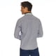 thumbnail image 3 of Camisa Hombre Formal Slim Fit Cuello Tejido Negro Cuadros negro M Incógnita 770189, 3 of 5