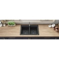 thumbnail image 6 of Ruvati 33 x 22 inch epiGranite Dual-Mount Double Bowl Kitchen Sink, 6 of 8