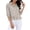 Khaki, variant on Women's Blouse Short Sleeve Button Down Style Comfortable Wear Daily Wear Essential Durable Quality Fashion Forward Yellow L