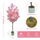 thumbnail image 5 of QinaQin Árbol artificial alto de flor de cerezo rosa, planta decorativa con flores de seda para interior o exterior, ideal para hogar, oficina, boda, fiesta u hotel, 5 of 9