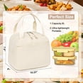 thumbnail image 6 of Lunch Box for Women Insulated Lunch Bag Corduroy Lunch Tote Bags Leakproof Cooler Lunch Case for Travel Work Picnic/Beige, 6 of 8