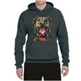 thumbnail image 3 of My Favorite Breed is The One In Need | Colorful Labrador Dog | Dean Russo Art Animal Lover Unisex Hoodie Sweatshirt, Charcoal, 3XL, 3 of 5
