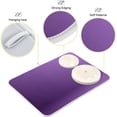 thumbnail image 4 of Purple Solid Color Dish Drying Mat Absorbent Reversible Dish Drainer Pad Tableware Mat for Kitchen Countertop Home Decoration, 16 x 18 Inch, 4 of 7