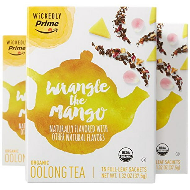 Wickedly Prime Organic Oolong Tea Wrangle The Mango 15 Count Pack Of 3 Walmart Com Walmart Com