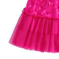 thumbnail image 5 of BLTIBY Girls Halter Tulle Dresses Sleeveless 3D Butterflies A Line Tutu Dress Summer Elegant Pageant Birthday Party Gowns Hot Pink 5-6 Years, 5 of 5