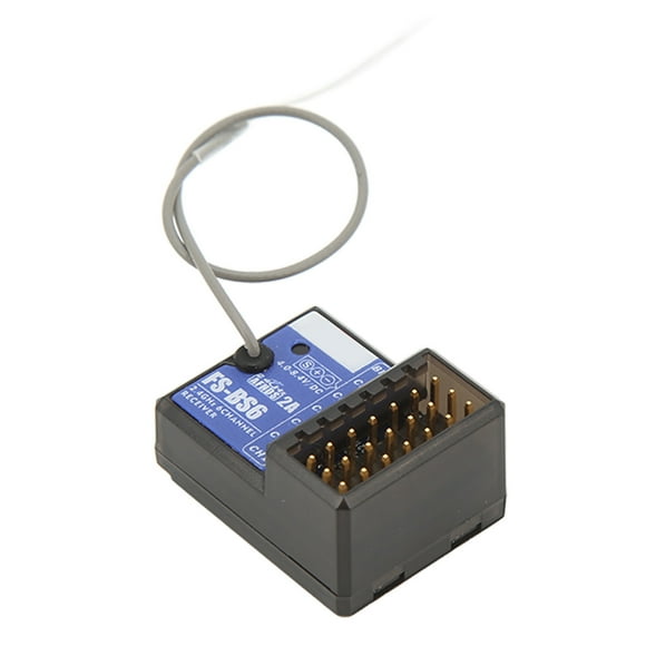 RC Radio System Part, 6CH Easy To Use RC Receiver Stable with Code Line for Upgrade