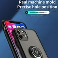 thumbnail image 4 of TJS Compatible with iPhone 11 Pro Max Case with Tempered Glass Screen Protector, 360 Degrees Rotating Metal Ring Magnetic Support Kickstand Cover (Black), 4 of 8