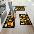 thumbnail image 3 of YIMEIS Coffee bean on black background Machine Washable Non-Slip Rubberback Indoor Runner Rug/Area Rug for Kitchen, Hallway, Kitchen, Entryway, Bathroom, 1 Piece - 16''*24'', 3 of 10