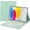 green, variant on IPad protective case with pen holder - magnetic detachable touch Bluetooth keyboard (purple)