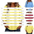 thumbnail image 3 of Endives Women's Short Sleeve T-shirt Solid Color Bell Sleeve T Shirt Summer Top Casual Crewneck Half Sleeve Tee Loose Basic Top T Shirts for Women XXL, 3 of 5