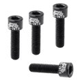 thumbnail image 3 of 4 unids carretera bicicleta manillar husillo tornillo aleación de aluminio m5 * 17mm pernos negro Sunnimix Tornillos de vástago de bicicleta, 3 of 8