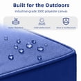 thumbnail image 4 of NOFFA 2 Set 20 x 20 x 4 inch Outdoor Chair Cushions for Patio Furniture for Wicker Chair, Water Resistant Removable Cover and Straps, Non-Slip Base,Blue, 4 of 6