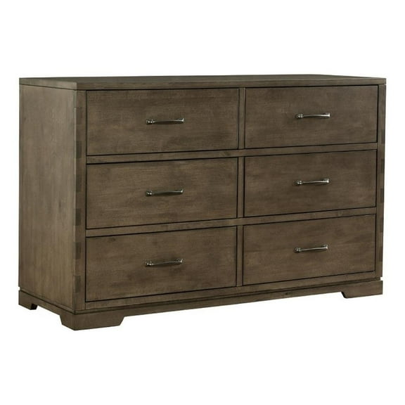 Westwood Design Dovetail 6-Drawer Dresser Graphite