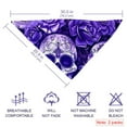 thumbnail image 3 of PhooArto Sugar Skull Purple Rose Dog Bandanas, 2 Pack Soft Washable Pet Scarf Triangle for Large Dogs Puppies and Cats, 3 of 7