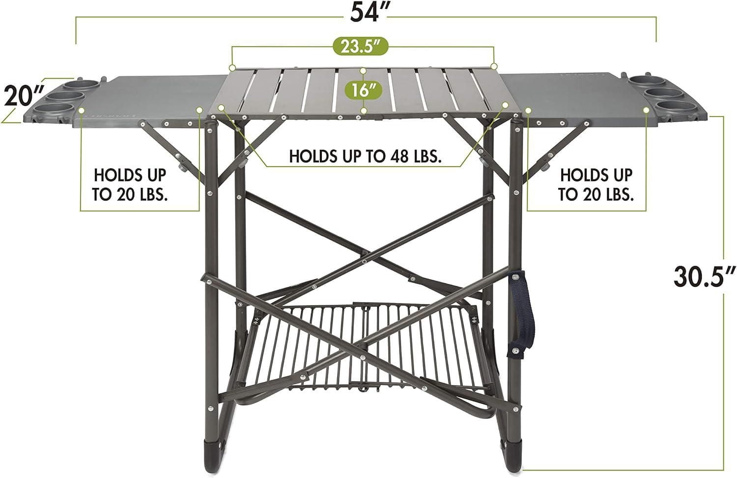 Cuisinart Take Along Portable Grill Stand 54" X 20"