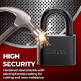 thumbnail image 5 of Maudex® PBK50 Weather-Resistant Padlock - Reliable Protection with 5 Keys, Protective Coating, Durable Steel Lock for Storage Units, Gates & Property, 5 of 7