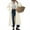 Beige, variant on Womens Long Trench Coat Single Breasted Oversized Windproof Classic Lapel Fall Overcoat