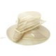 thumbnail image 1 of Chicheadwear Womens Wide Wide Brene Bow SINAMAY FASHION HAT - Arena ChicHeadwear Sombrero para el sol, 1 of 2