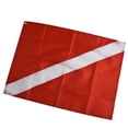 thumbnail image 3 of GLFILL Drapeau de Plongée Rouge Blanc pour Bateau de Plongée, Marqueur de Plongée Léger en Polyester 35*50CM, 3 of 4