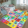 thumbnail image 5 of Kids Educational Learning Rug ABC Alphabet Month Weather Week Shapes Play Carpet for Bedroom Classroom 78.7X59 INCH, 5 of 5