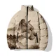 thumbnail image 3 of Parka para hombre con estampado de lobo y león, abrigo holgado de algodón a la moda, ropa para hombre, chaquetas de protección contra el frío para hombre, abrigos para hombre, 3 of 5