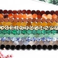 thumbnail image 2 of HOOUN 10mm Natural GemStone Round Coin Shape Loose Beads for Jewelry Making DIY 15''-Flower Greenstone, 2 of 8