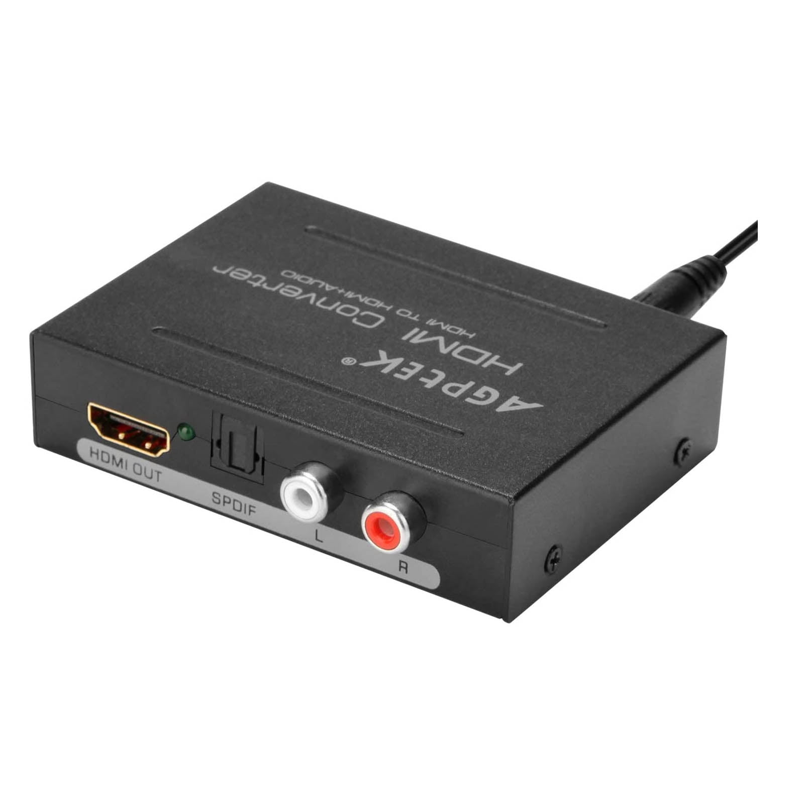 AGPtek 1080P HDMI to HDMI + RCA L/R Audio Extractor Converter + Optical