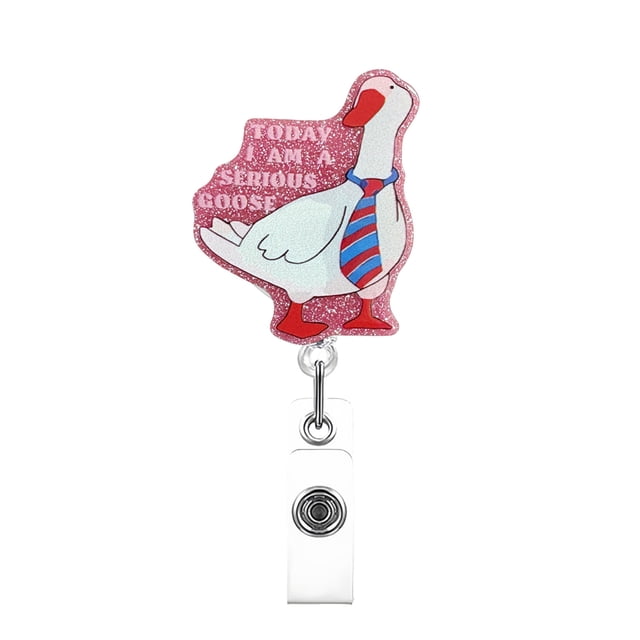 Acrylic Badge Reel With Secure Clip For Workplace Identification And Easy