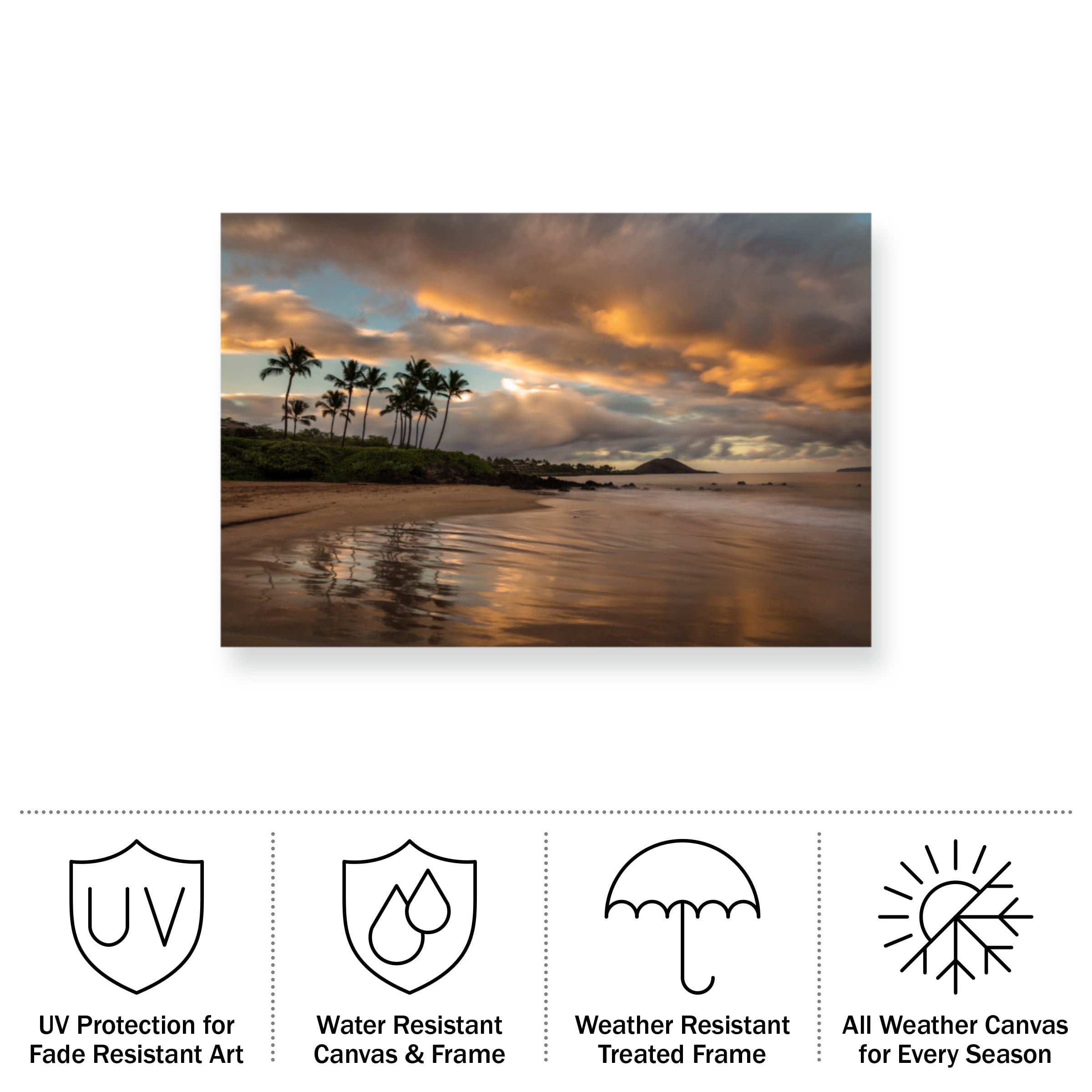 Pierre Leclerc 'Tropics Sunrise' Outdoor Canvas 30x47