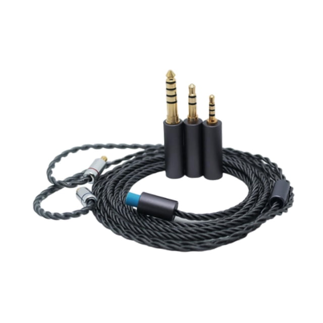 TISHITA 8 Core Earphone Cable 3.9ft Sturdy Easy to Use Replacement for IE200 300 600 Black